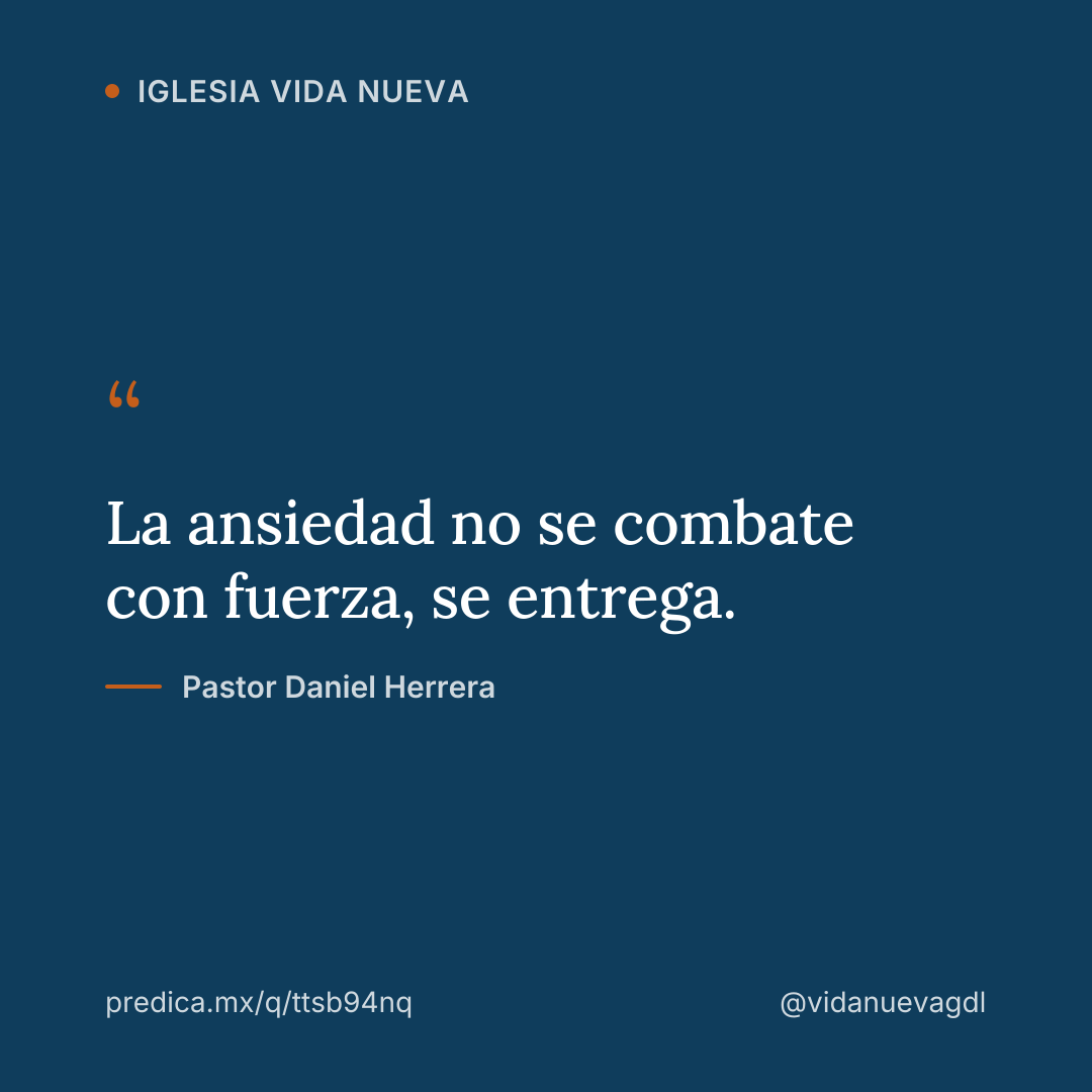 La ansiedad no se combate con fuerza, se entrega.