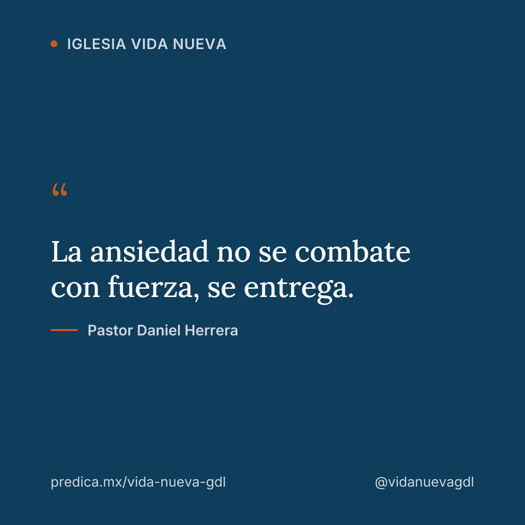 La ansiedad no se combate con fuerza, se entrega.